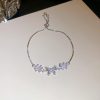 Flower Butterfly Pendant Bracelet For Women