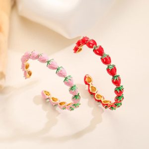 Fruit Strawberry Ornamental Bracelet Women