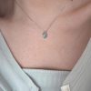 Water Drop Aquamarine Prehnite Necklace