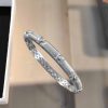 Woven Carved Gold Bracelet Good Luck Comes Brushed High-grade Light Luxury Bracelet For Women