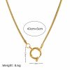 DIY Basic Open Chain Copper Plating 18K Gold Color Protection