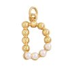 Popular Accessories Pearl Zircon Letter Pendant