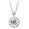 Live Hot S925 Sterling Silver Pulsatile Heart Moissanite Pendant Female Light-chasing Smart Clavicle Chain Moissanite Necklace