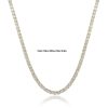 S925 Silver 4 Claw 2mm4mm Zircon Tennis Necklace Necklace