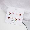 Silver Needle Color Tulip Butterfly Set