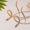 2-piece Set Exaggerated Twisted Winding Simulated Snakes Opening Ring Bracelet