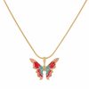 Ins Colorful Oil Necklace Butterfly Girlfriends Clavicle Chain