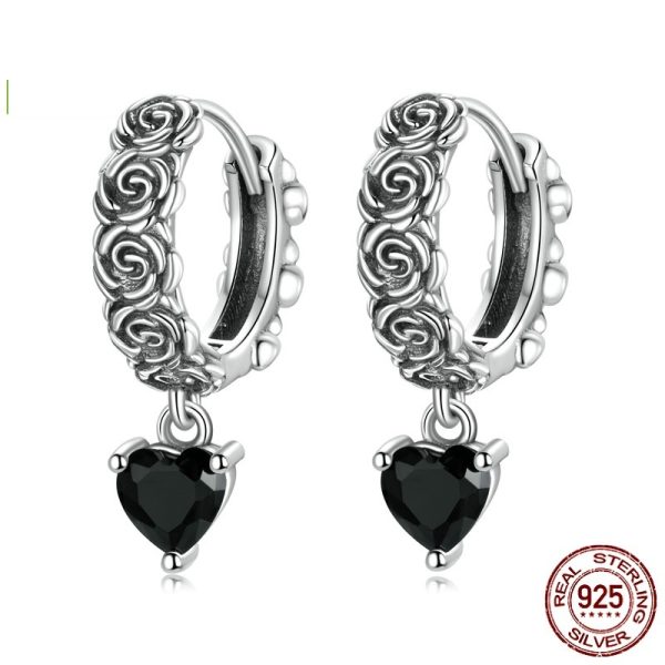 Original Dark Night Rose Skull Ring Jewelry Set