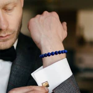 Men's Natural Stone Woven Bracelet