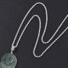 Sterling Silver Necklace Men's Hemp Rope Chain Long Sweater Chain Single Chain