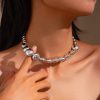 Retro Exaggerated Irregular CCB Beaded Necklace Personality