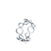 S925 Silver Advanced Special-interest Design Circle Simple Bracelet Ring For Women