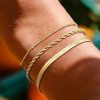 Exquisite Twist Bracelet Stainless Steel Layered Wear Snake Bones Chain