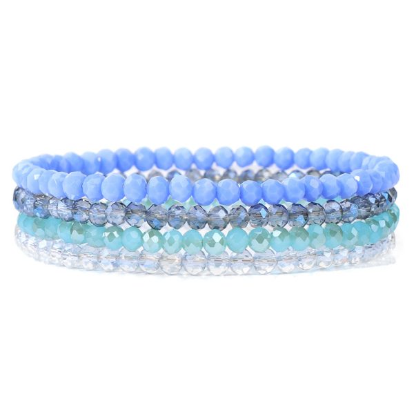 Artificial Crystal Elastic String Bracelet For Women