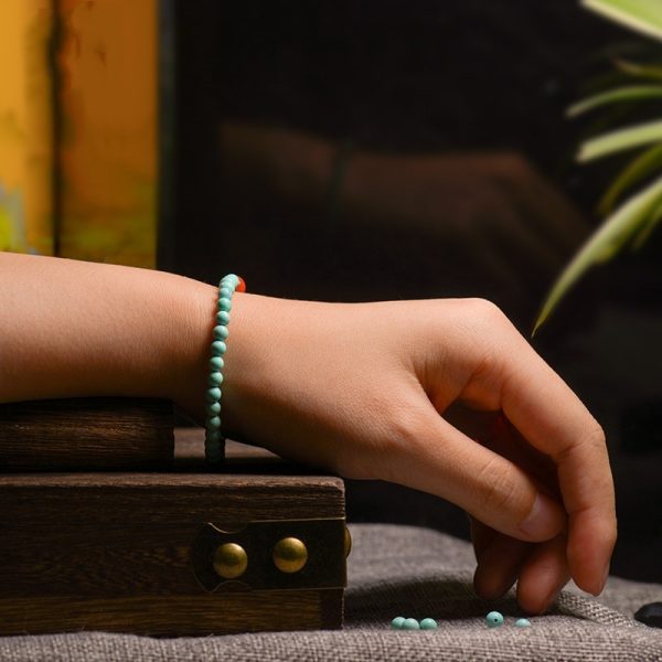 Turquoise With South Red Persimmon Red Bracelet