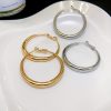 Simple Exaggerated Temperamental Big Circle Earrings Women