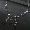 High Quality Zircon Necklace Full Diamond Jewelry Set