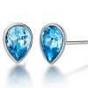 Jewelry Set Crystal Pendant Necklace Earring