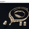 Popular Necklace And Earrings Alloy Four-piece Jewelry Set