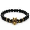 Man's Volcanic Stone Bracelet Longteng Ornaments Bracelet Natural Stone Elastic Bracelet
