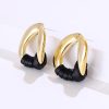 Earrings Female Ins Design Winding Irregular Circle Earrings