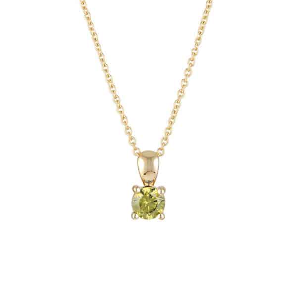 Fashion Birthday Stone Diamond Necklace
