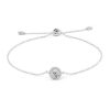 S925 Silver Moissanite Round Bag Micro-inlaid Round Moissanite Electroplated K Platinum Bracelet For Women
