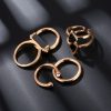 Fashion Joint Ring Set Electroplating 18K Gem Jewelry