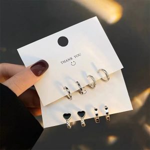 Circle Ear Clip Silver Needle Simple All-match Cold