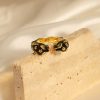 Fashion Special-interest Animal Oil Dripping Cheetah Open Ring