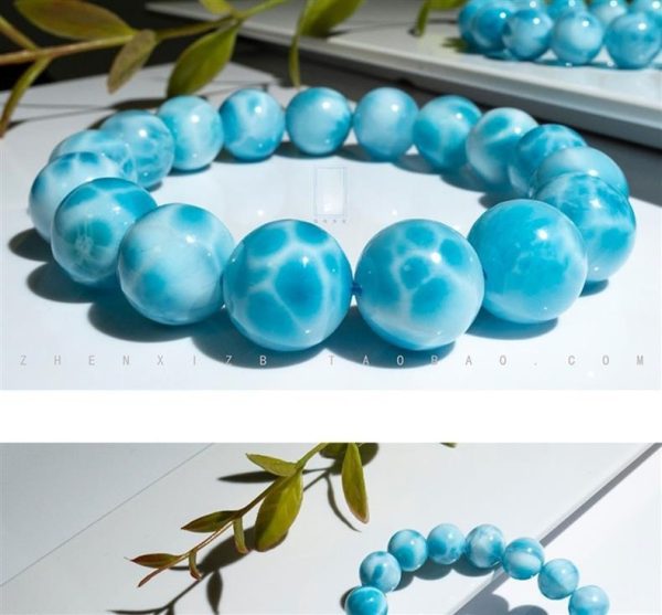 Natural Crystal Sea-pattern Stone Bracelet