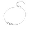 S925 Sterling Silver Mobius Strip Bracelet