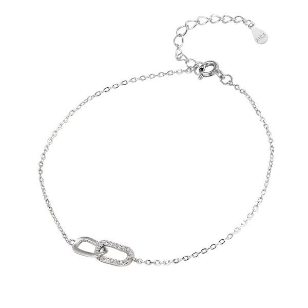 S925 Sterling Silver Mobius Strip Bracelet