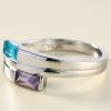 Copper Inlaid Zircon European And American Men's And Women's Ring