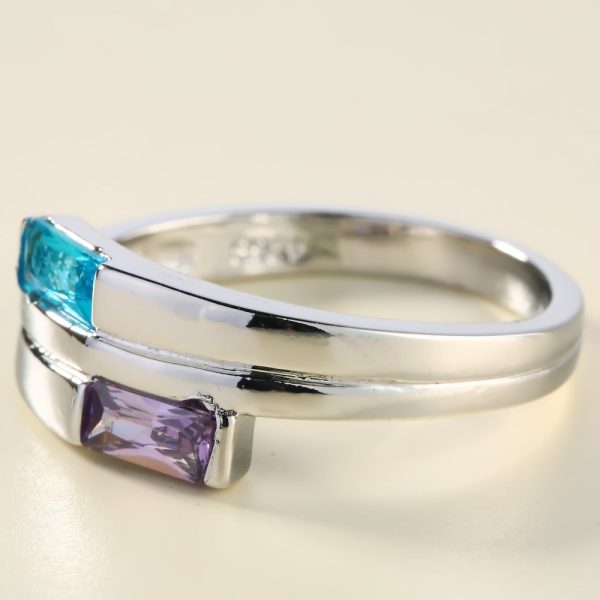 Copper Inlaid Zircon European And American Men's And Women's Ring