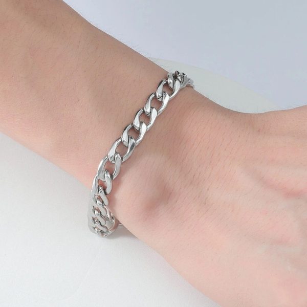 Titanium Steel Cuban Bracelet Trendy Men's Personality Simple