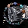 Natural Stone Twelve Constellations Bracelets Cut Hemp Stone Fashion