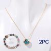 Natural Stone Beaded Necklace Set