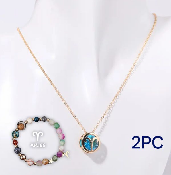 Natural Stone Beaded Necklace Set