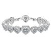 Geometric Heart Shape AAA Zircon Bracelet Female Korean Style Temperament