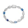 10mm Spring Fastener Colored Gem Pig Nose Bracelet