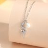 White Gold Color Rose Gold Necklace