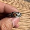 Grotto Buddha Ring Rock Texture Hand-forged Ring