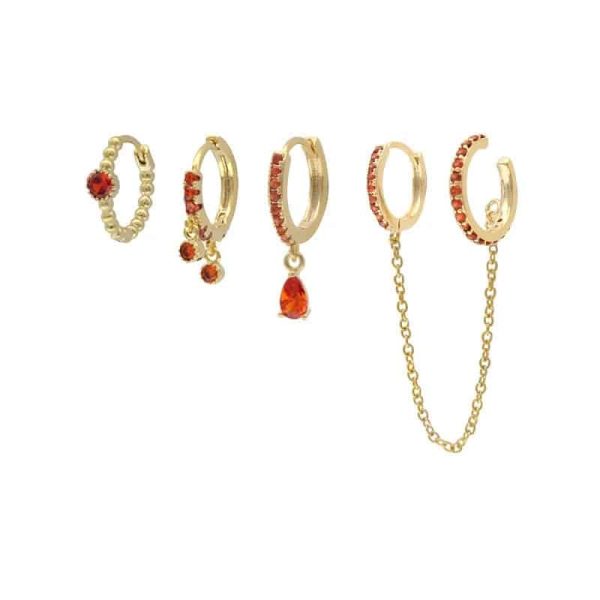 6c0db2a5-eb27-428b-b597-3601a214b842.jpg Women's Fashion Stacked Chain Tassel Earring Set