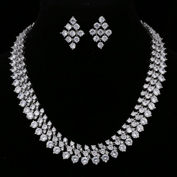 Women's Necklace Super Zircon Jewelry Set