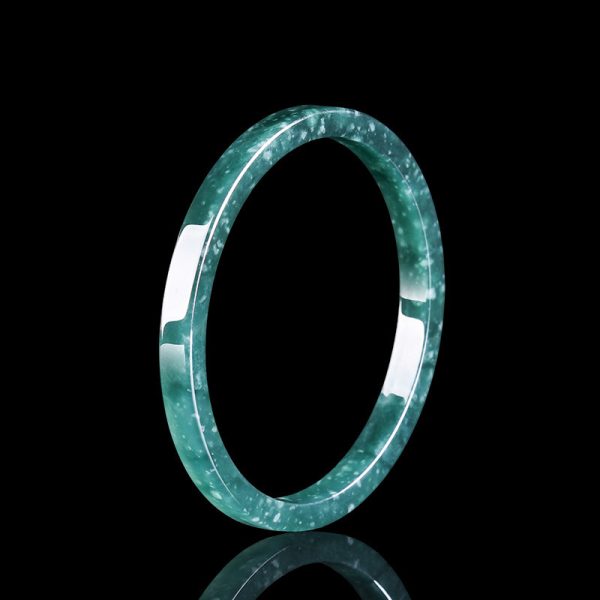 Personalized Natural A Cargo Jade Blue Water Square Bracelet