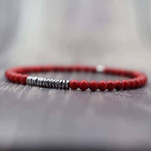 Silver Natural Stone Bracelet