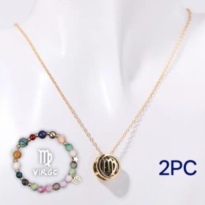 Natural Stone Beaded Necklace Set