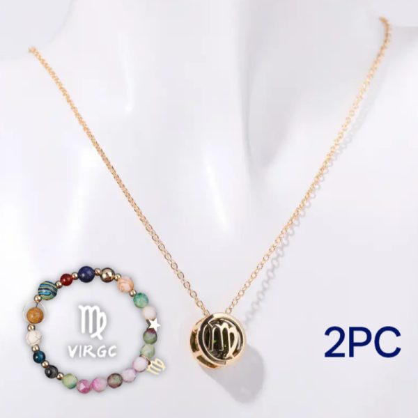Natural Stone Beaded Necklace Set