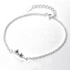 S925 Silver Bracelet Women's Trendy Japanese And Korean Style Cute Cat Bracelet